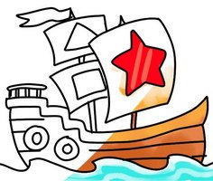 Boat Coloring Pages