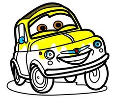 Cartoon Cars Coloring Pages