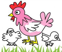 Play Chicken Coloring Pages