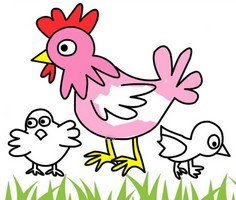 Chicken Coloring Pages