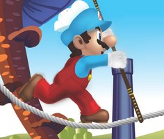 Play Mario On Rope