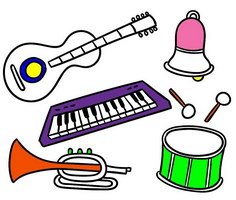 Play Musical Instruments Coloring Pages