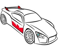 Racing Cars Coloring Pages