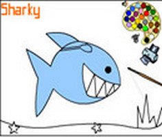 Play Sharky Colouring